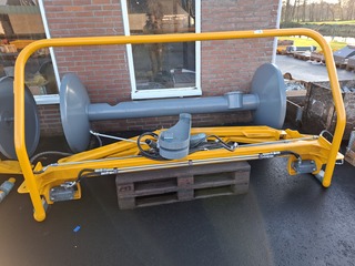 Mestslanghaspel in onderdelen