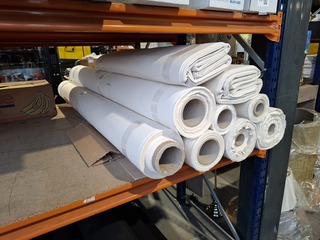 9x Rol Zware canvas bekledingsstof, Ecru/ongebleekt