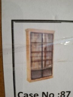 Vitrinekast mangohout 120x45x200, SanderZ, 2025