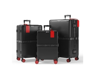 ONYX 3 delige Kofferset 33L/65L/100 L Aluminium sluiting Zwart