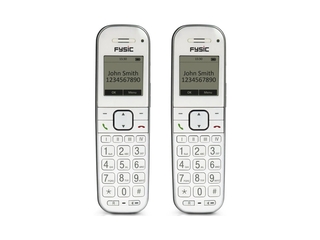 Fysic FX 9000 Duo Senioren dect Telefoon 2 stuks Wit