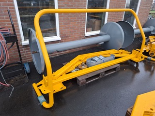 Mestslanghaspel in onderdelen