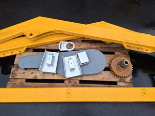 Mestslanghaspel in onderdelen