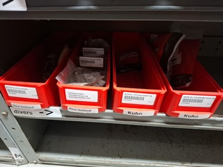 Diverse onderdelen t.b.v. hooi/graspers, O.a. Vicon, Kuhn