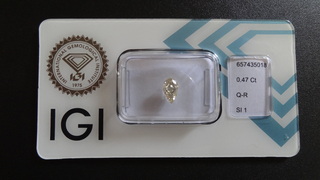 Natural diamond | 0.47ct ( IGI Gecertificeerd )