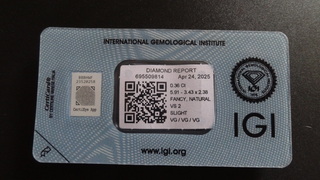 Natural diamond | 0.36ct ( IGI Gecertificeerd )