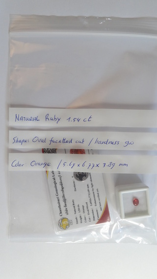 Edelsteen | Natural Ruby 1.54ct