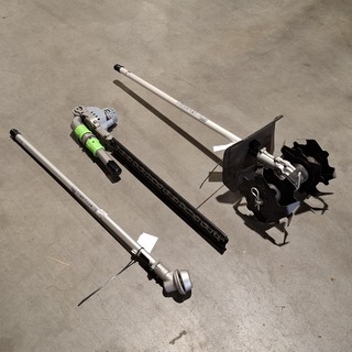 3x Opzetstuk (heggenschaar, bosmaaier en cultivator), EGO