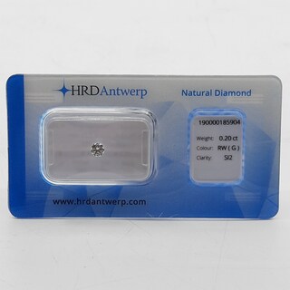Briljant geslepen diamant, 0,20 karaats (SI2)