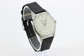 Heren  polshorloge, IWC, vintage model, grijze wijzerplaat, 60er jaren