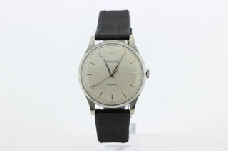 Heren  polshorloge, IWC, vintage model, grijze wijzerplaat, 60er jaren