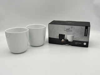 ca.36x Sabatier Coffee Mugs 2-pack – Charme White