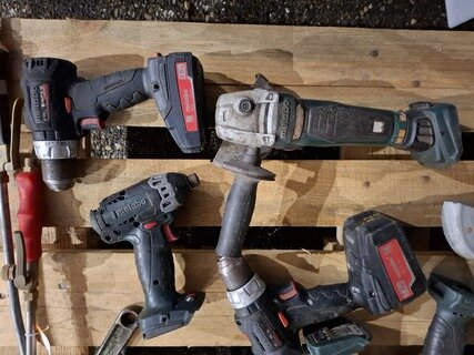 Ca. 11x Divers accu gereedschap Metabo