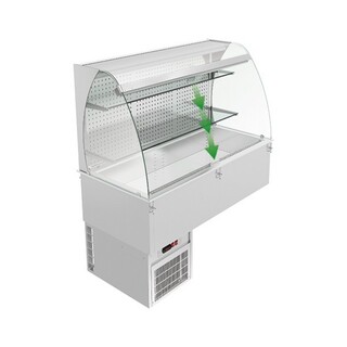 Koelvitrine Inoxfera, VVR7-CT-4, RVS / Glas, 2024