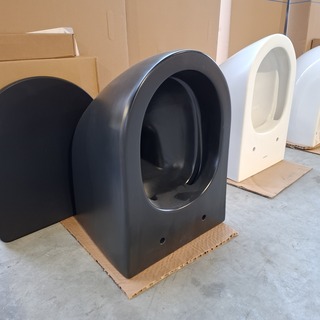 Toilet-set Geberit/Solar, Mat zwart