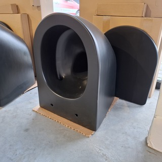 Toilet-set Geberit/Solar, Mat zwart