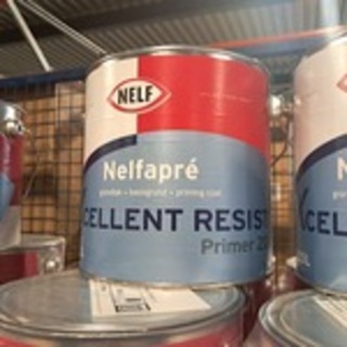 6 x 2,5 liter Grondverf Primer ZG, NELF, Nelfapré, Wit