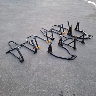 7x Paddockstand, O.a. ProWorks En Cruizer, Zwart