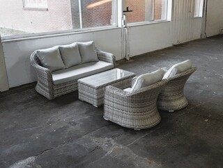 4-delige tuinmeubelset, Furniqs, Catalina