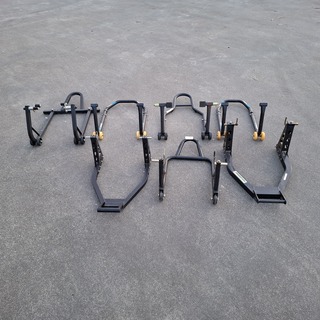 7x Paddockstand, O.a. ProWorks En Cruizer, Zwart