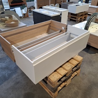 3x Badmeubel Dekker, Lanesto, Mat wit