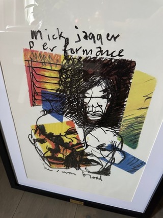 Artprint Herman Brood “Mick jagger” Rolling Stones, 1993