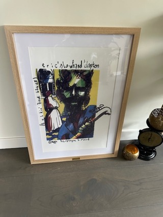 Artprint Herman Brood “Eric Clapton”  Slowhand , 1993