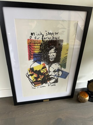 Artprint Herman Brood “Mick jagger” Rolling Stones, 1993
