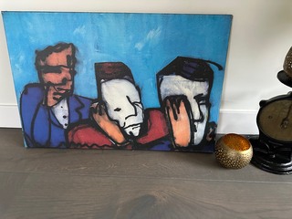 Artprint Herman Brood “Horen, zien en zwijgen”