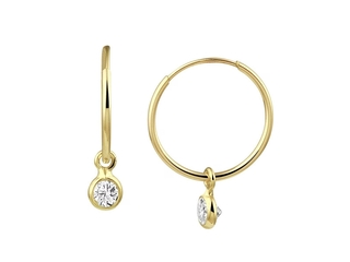 Marie Celeste Oorringen zirkonia 11.5mm Goud