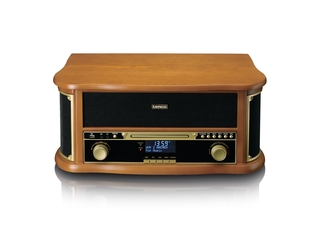 Lenco TCD-2571 Platenspeler Luidspreker DAB+ radio CD-speler Hout
