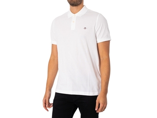 Gant Pique Polo Wit M