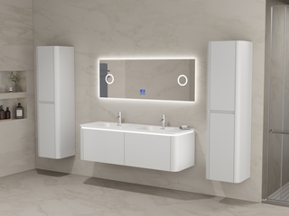 Badkamermeubel Vonato 2-Persoons 140 cm Wit