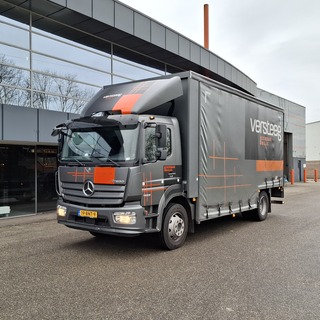 Vrachtwagen v.v. schuifzeilopbouw, Mercedes-Benz, Atego, 2019