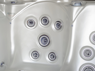 Outdoor Spa Vonato Vrijstaand 5 persoons bad Wit bad met antraciete s