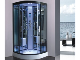 Stoomcabine Vonato met massagejets Zwart & wit