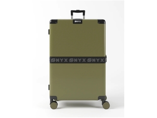 ONYX Check-in koffer 100L TSA slot Spinner wielen Olive