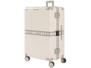 ONYX Checkin koffer 100 Liter  TSA slot  Spinner wielen Sand wit