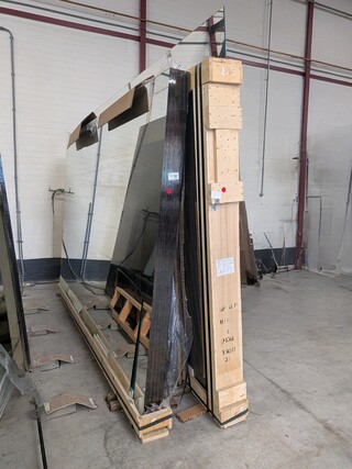 Ca. 42x Diverse spiegel glasplaat