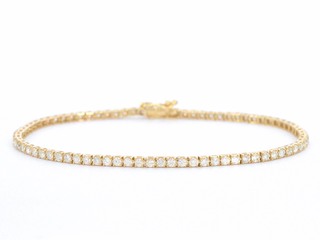 Gouden armband met diamanten 2.30 carat