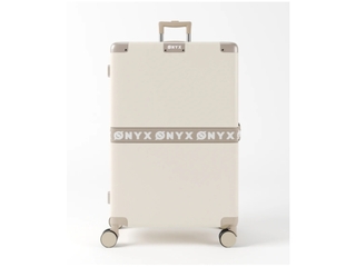 ONYX Checkin koffer 100 Liter  TSA slot  Spinner wielen Sand wit