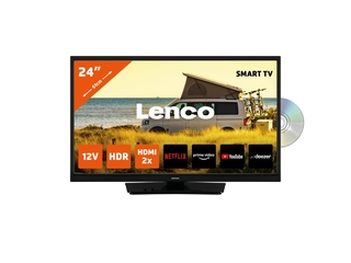 Lenco DVL2483BK (V2)  24 Smart TV met ingebouwde DVD speler Zwart
