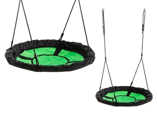 Swibee Nestschommel in Zwart / Groen van textiel