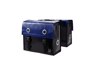 Willex Dubbele Bisonyl Tas 52L Blauw/Zwart
