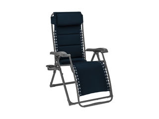 Travellife Barletta Relax Stoel Blauw / Donkergrijs