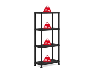 Keter Kunststof Opbergrek / Stellingrek Zwart