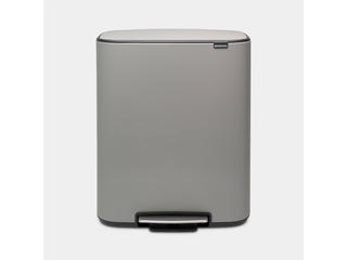 Brabantia Bo Sense of Luxury Prullenbak 60 l Mineral Concrete Grey