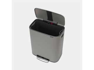Brabantia Bo Sense of Luxury Prullenbak 60 l Mineral Concrete Grey