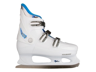 Nijdam Kunstschaats Hardboot Wit/Zilver/Kobalt 41