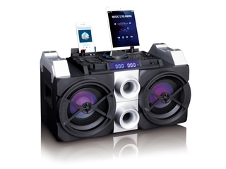 Lenco PMX150 PA Systeem met batterij DJmixer lichteffecten Bluetooth U